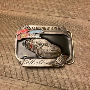 Vintage NASCAR Sterling Marlin Kodak Belt Buckle